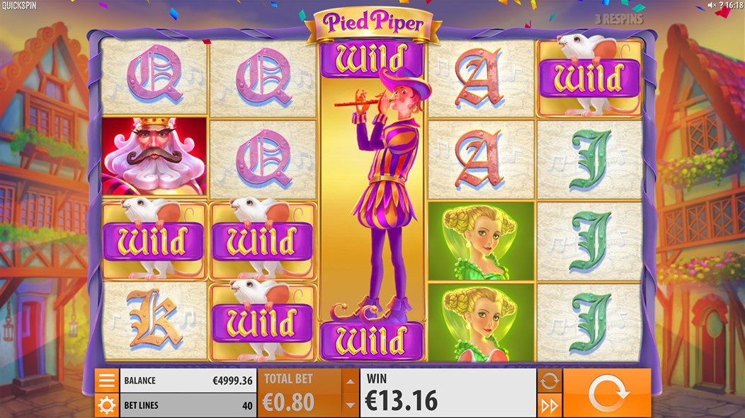 Pied Piper (RTP 96.32 % | Quickspin) Slot Review - GMBLRS.COM