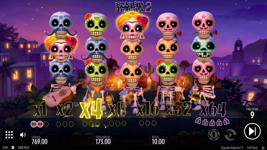 esqueleto explosivo 2 slot payout