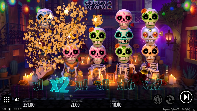 Esqueleto Explosivo 2 (RTP 96.13 % | Thunderkick) Slot Review - GMBLRS.COM