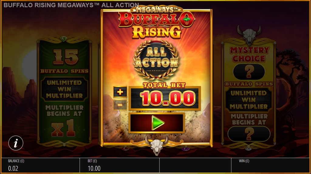 Buffalo Rising Megaways All Action (RTP 97.01 % | Blueprint Gaming ...