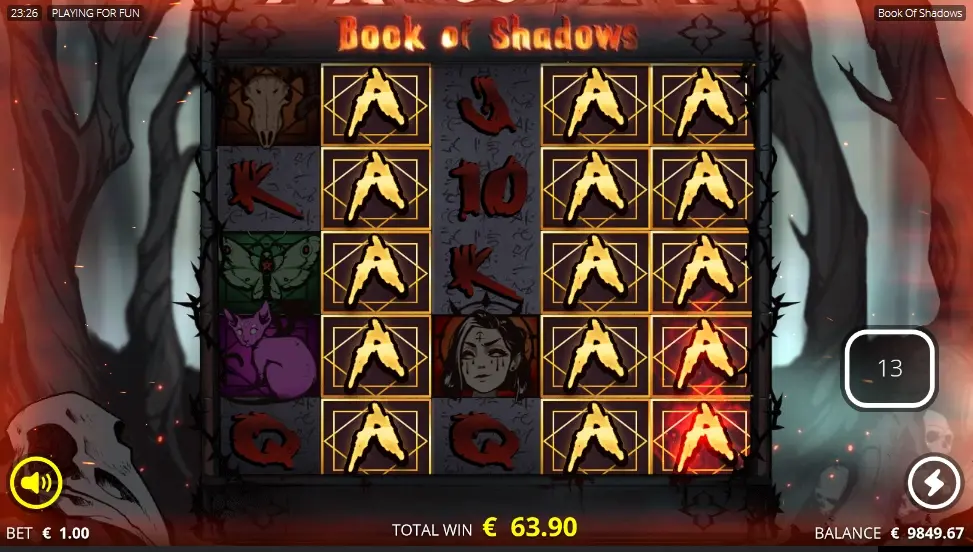 Book of Shadows Free Spins