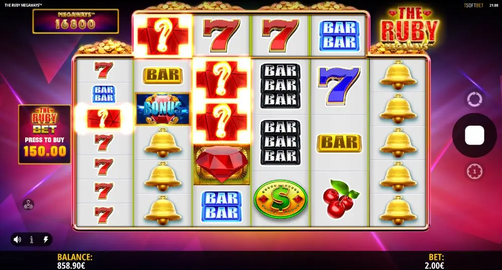 The Ruby Megaways (RTP 96.11 % | iSoftBet) Slot Review - GMBLRS.COM