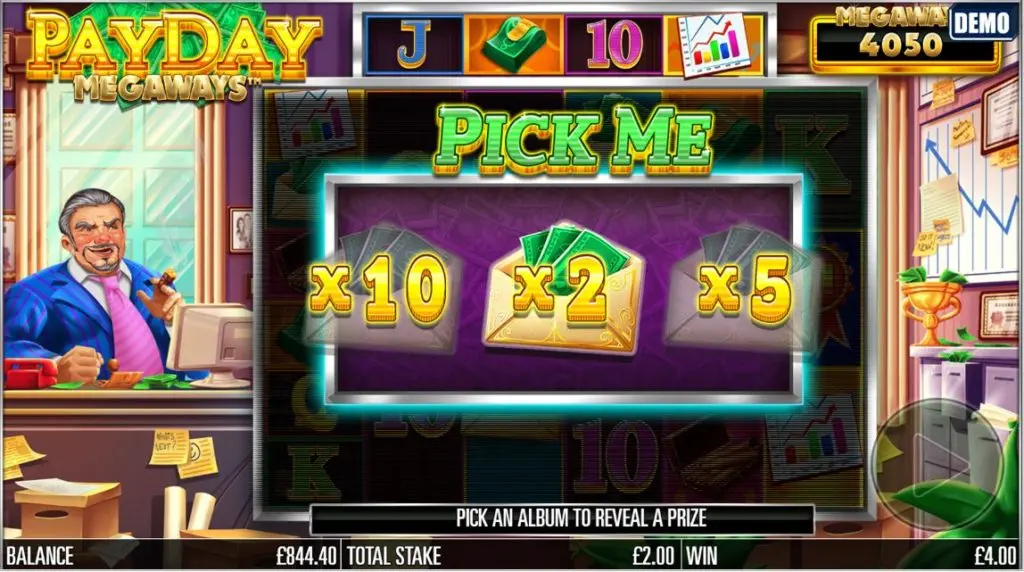 Payday Megaways Pick Me Bonus