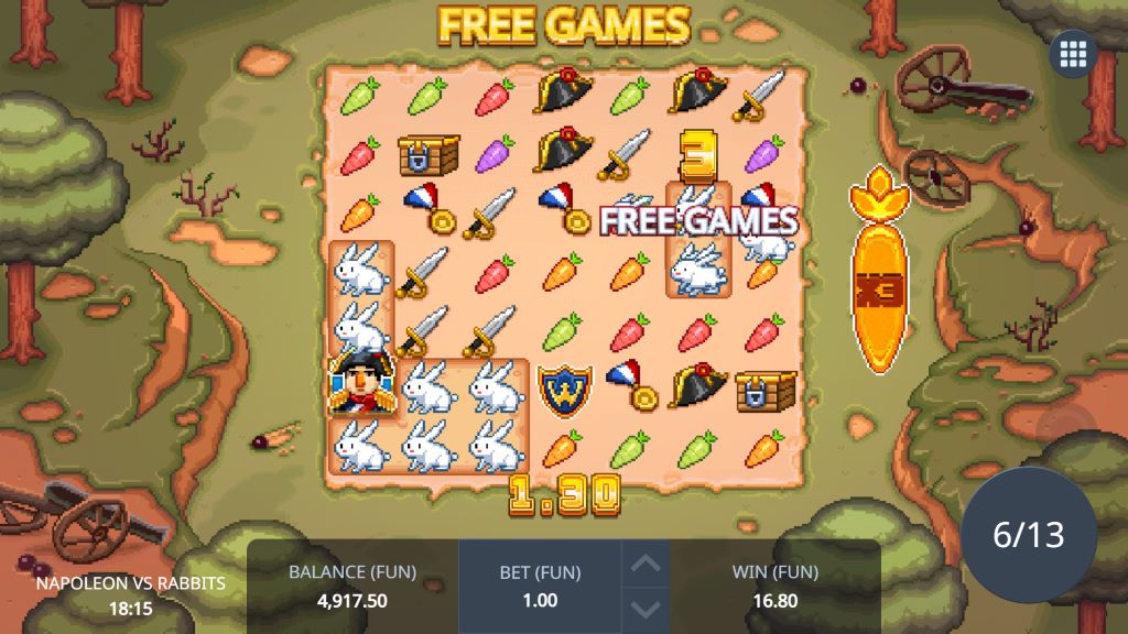 Napoleon vs Rabbits (RTP 95.45 % | Blue Guru Games) Slot Review ...