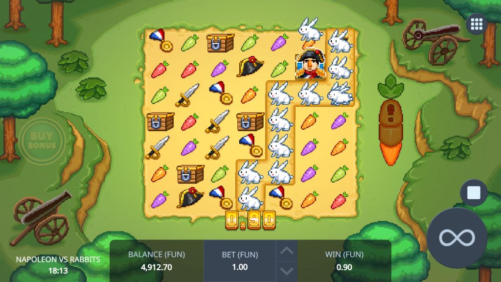 Napoleon vs Rabbits (RTP 95.45 % | Blue Guru Games) Slot Review ...