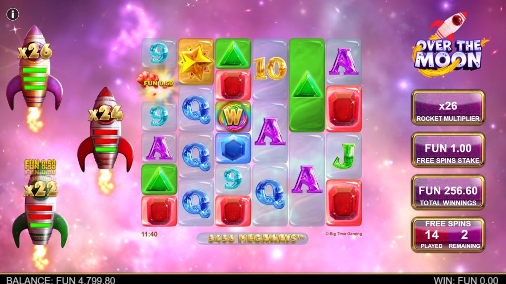 Over the Moon Megaways (RTP 96.55 % | Big Time Gaming) Slot Review ...